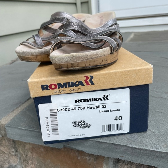 Romika Hawaii 02 Sandals - Metallic Leather Combo - Picture 4 of 5